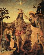  Leonardo  Da Vinci The Baptism of Christ oil painting